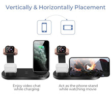 Load image into Gallery viewer, 4 in 1 Wireless Charging Stand Apple Watch iPhone