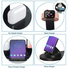 Load image into Gallery viewer, 4 in 1 Wireless Charging Stand Apple Watch iPhone