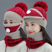 Load image into Gallery viewer, Beanie Scarf Nose Cover Woman,winter