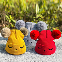 Load image into Gallery viewer, Winter baby scarf hat