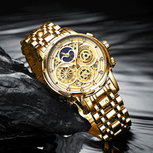 Load image into Gallery viewer, LIGE New Women's Gold Watch
