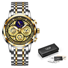 Load image into Gallery viewer, LIGE New Women's Gold Watch