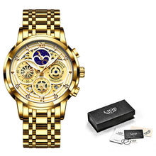 Load image into Gallery viewer, LIGE New Women's Gold Watch