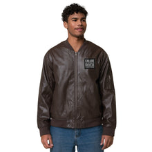 Load image into Gallery viewer, Leather Bomber Jacket