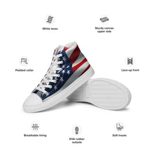 Load image into Gallery viewer, Women’s high top canvas shoes