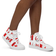 Load image into Gallery viewer, Women’s high top canvas shoes