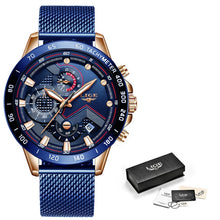 Load image into Gallery viewer, LIGE 2022 new fashion men watch
