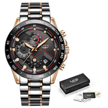 Load image into Gallery viewer, LIGE 2022 new fashion men watch
