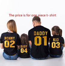 Load image into Gallery viewer, T-shirt DADDY MOMMY KID BABY
