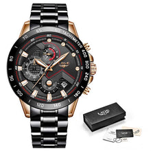 Load image into Gallery viewer, LIGE 2022 new fashion men watch
