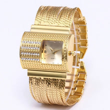 Load image into Gallery viewer, Creativity 2022 Fashion Luxury Ladies Wrist Watches Top Brand Gold Steel Strap Waterproof Women&#39;s Bracelet Watch Zegarek Damski
