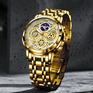 LIGE New Women's Gold Watch