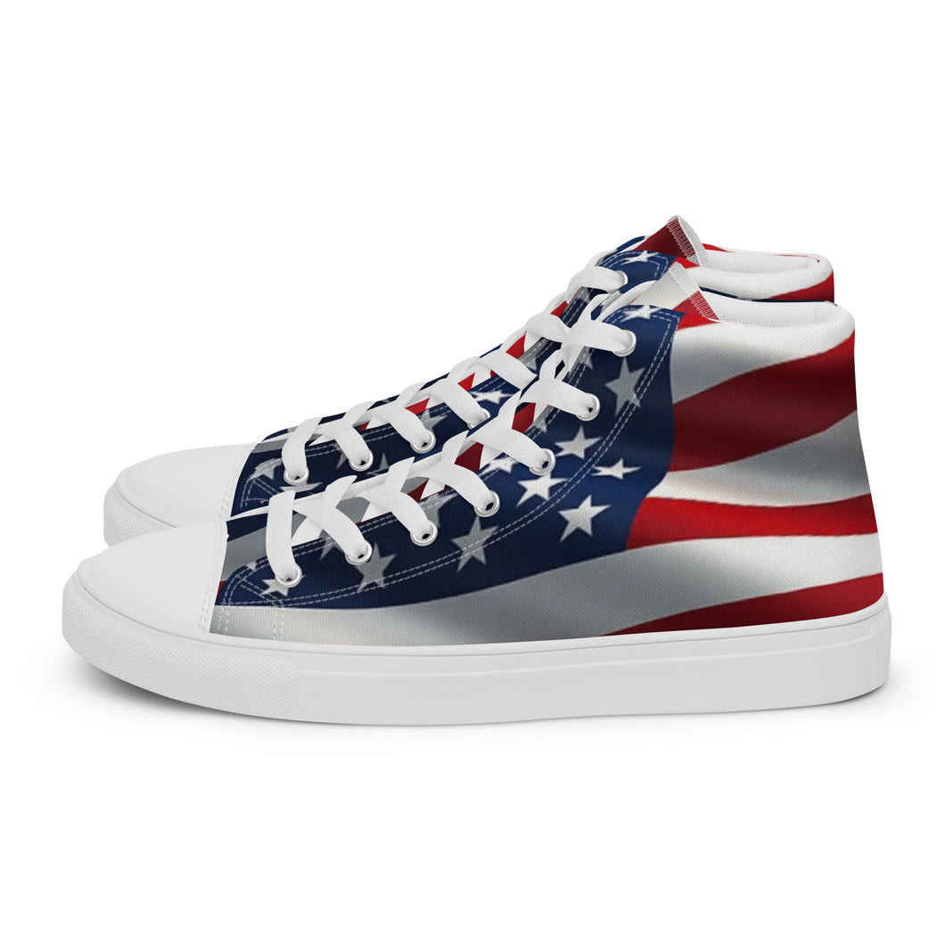 Men’s high top canvas shoes