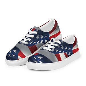 Women’s lace-up canvas shoes