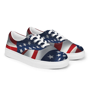 Women’s lace-up canvas shoes